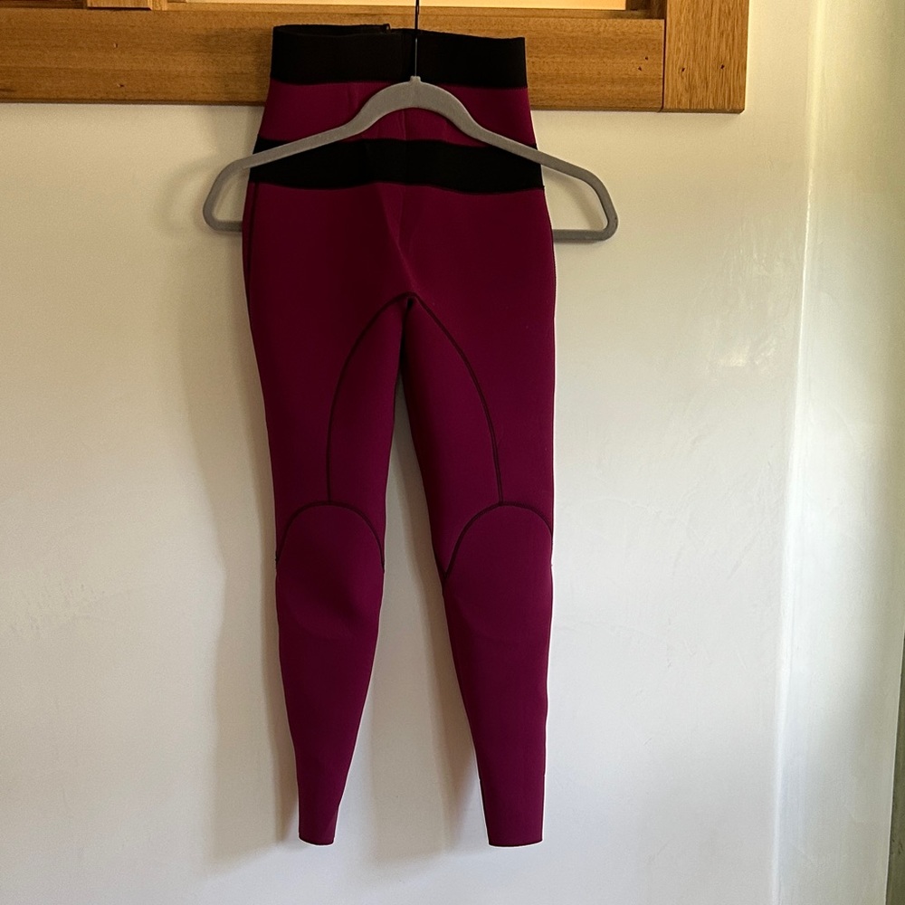 Seea Burgundy and Black wetsuit high waisted pants